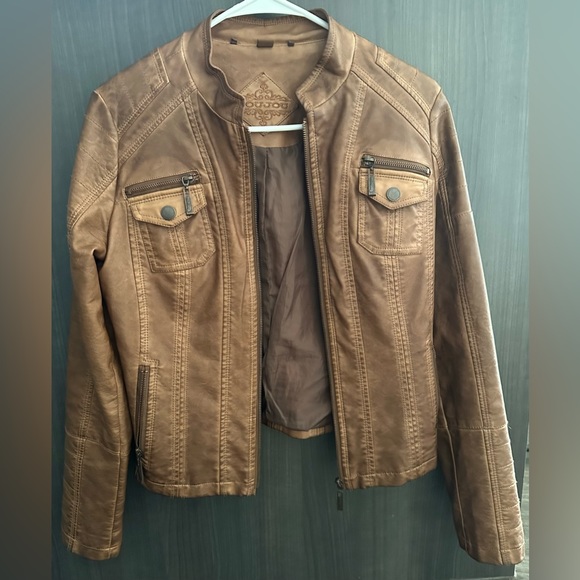 JOU JOU Faux Leather Jacket - Picture 2 of 9